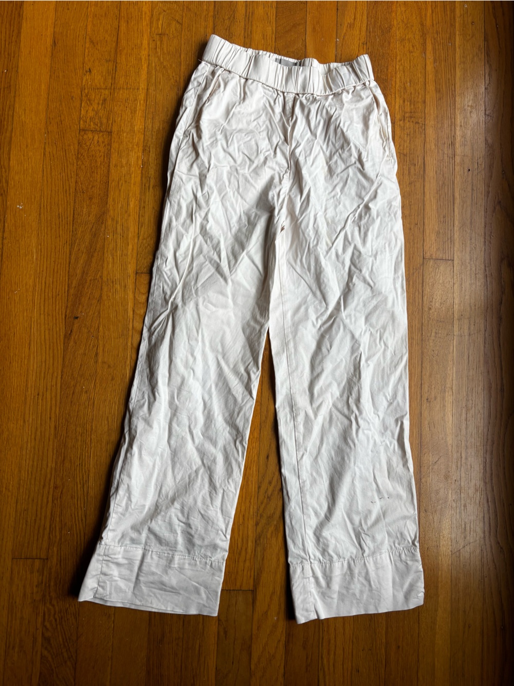 Everlane White Straight-Leg Chinos